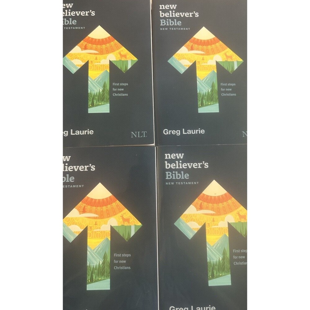 Lot of 4 New Believer's Bible New Testament NLT: First Steps for New Christians